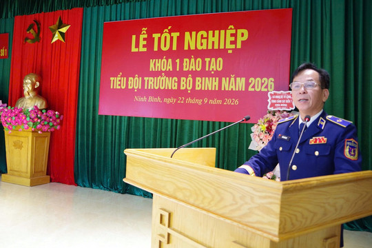 Vùng Cảnh sát biển 1 hoàn thành khóa đào tạo Tiểu đội trưởng bộ binh