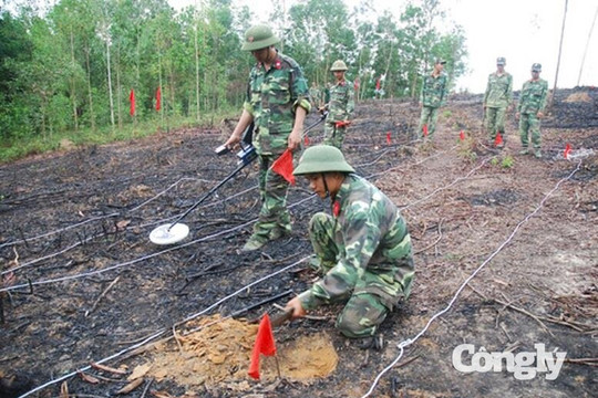 Khánh Hòa đặt mục tiêu làm sạch hơn 160.000ha đất nhiễm bom mìn