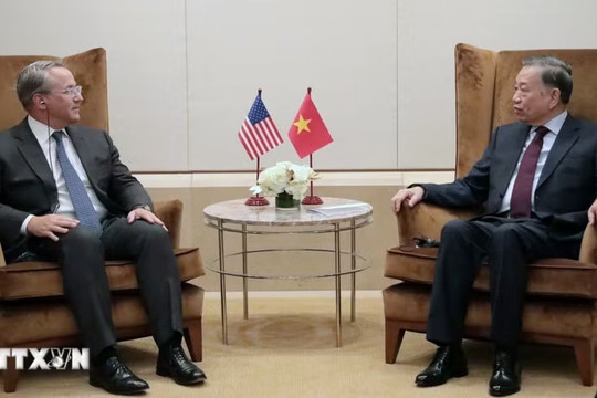 Tổng Bí thư, Chủ tịch nước Tô Lâm tiếp đại diện một số tập đoàn kinh tế tại Hoa Kỳ