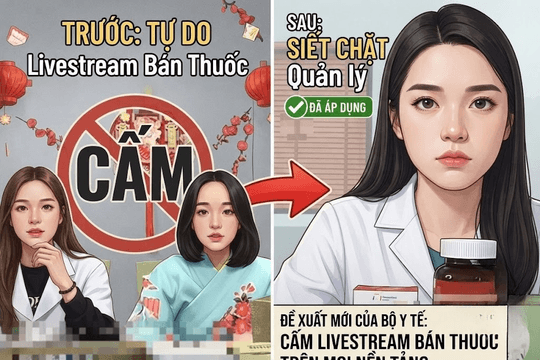 Bộ Y tế đề xuất cấm hình thức livestream bán thuốc
