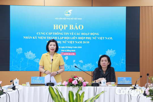 Chuỗi hoạt động lớn nhân dịp kỷ niệm 96 năm thành lập Hội LHPN Việt Nam và Ngày Phụ nữ Việt Nam 20/10