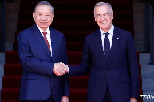 Tổng Bí thư, Chủ tịch nước Tô Lâm hội đàm với Thủ tướng Canada Mark Carney