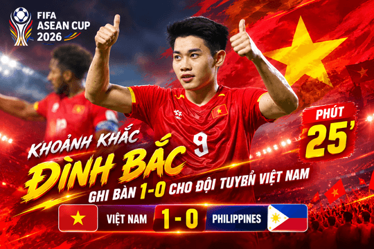 Khoảnh khắc Việt Nam thắng trận ra quân FIFA ASEAN CUP 2026