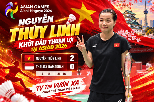 “Cô gái vàng” Nguyễn Thùy Linh khởi đầu thuận lợi tại ASIAD 2026