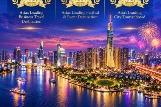 TP.HCM giành 3 giải thưởng du lịch châu Á