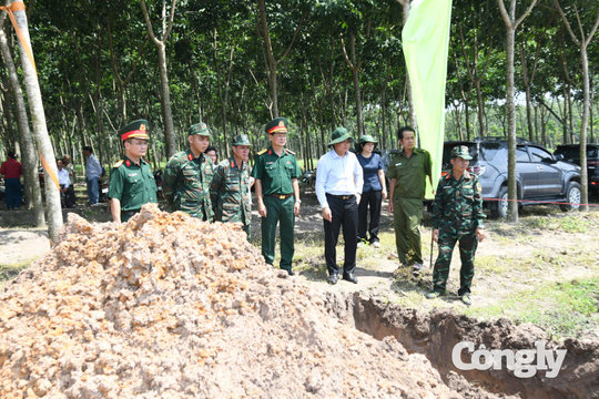 Tây Ninh: Mở rộng vị trí tìm kiếm, quy tập hài cốt liệt sĩ ở xã Tân Thành