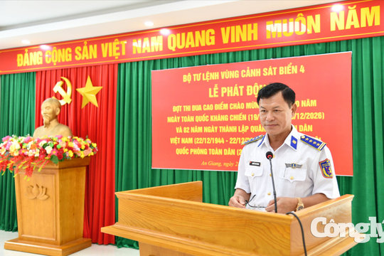 BTL Vùng Cảnh sát biển 4 phát động Đợt thi đua cao điểm “80 ngày thi đua Quyết thắng - Viết tiếp bản hùng ca”
