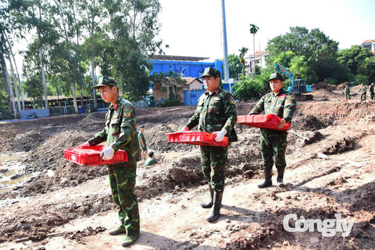 Thêm 6 bộ hài cốt liệt sĩ được tìm thấy ở Công viên Lê Thị Riêng