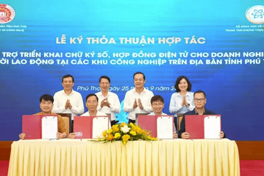 Phú Thọ tiên phong đưa chữ ký số vào quản trị dữ liệu và giao dịch thiết yếu