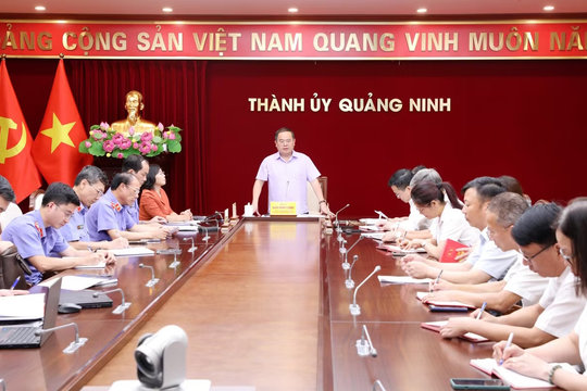 Bí thư Thành ủy Quảng Ninh yêu cầu nâng cao chất lượng công tác tư pháp