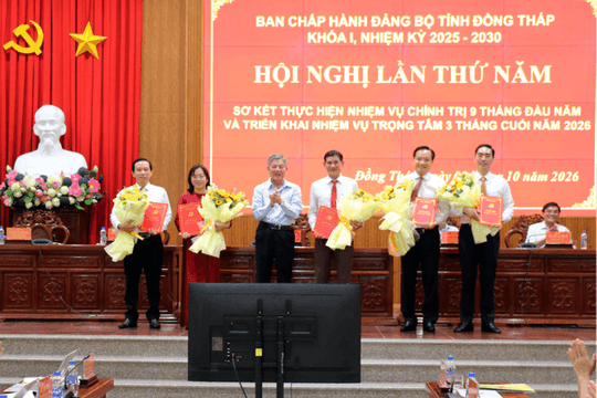 Ông Bùi Thái Hùng được chỉ định tham gia BCH Đảng bộ tỉnh Đồng Tháp