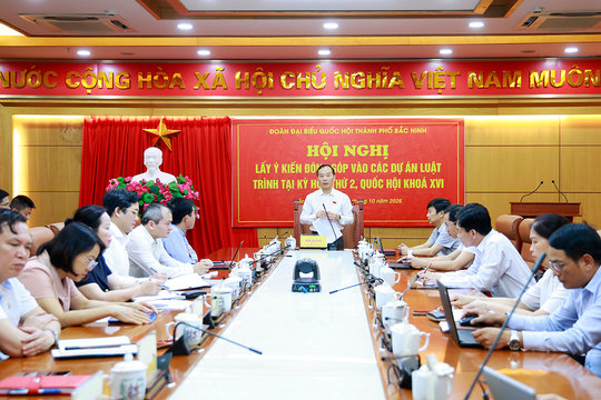 Bắc Ninh: Góp ý nhiều dự án luật quan trọng về an ninh, dữ liệu