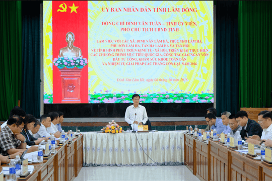 Lâm Đồng thúc giải ngân đầu tư công dịp cuối năm