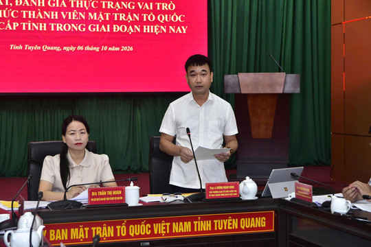 Trung ương MTTQ Việt Nam khảo sát vai trò các tổ chức thành viên tại Tuyên Quang