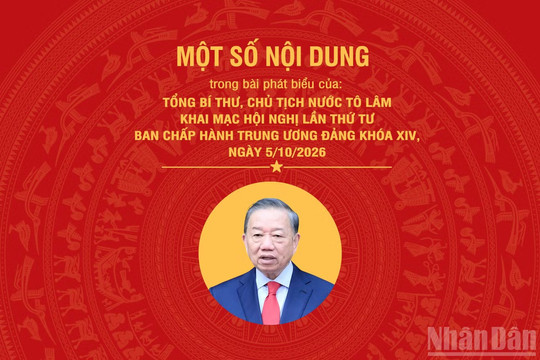 [Infographic] Một số nội dung trong phát biểu của Tổng Bí thư, Chủ tịch nước Tô Lâm khai mạc Hội nghị lần thứ tư Ban Chấp hành Trung ương Đảng khóa XIV