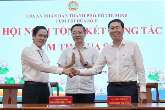 Cụm thi đua số II TAND TP.HCM: Nỗ lực vượt khó, hoàn thành xuất sắc nhiệm vụ