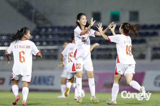 Việt Nam thắng đậm 20-0 vòng loại giải U17 nữ châu Á
