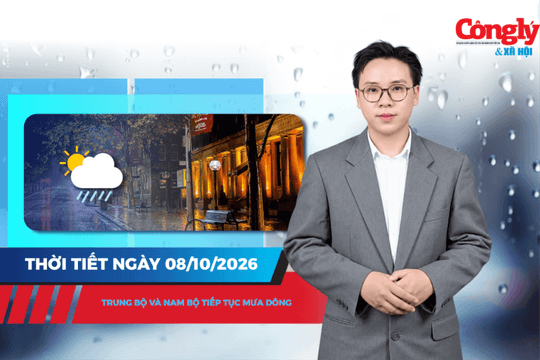 Thời tiết ngày 8/10: Trung Bộ và Nam Bộ tiếp tục mưa dông