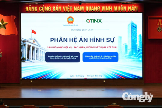 Nền tảng quản lý án toàn trình: Công lý trên môi trường số