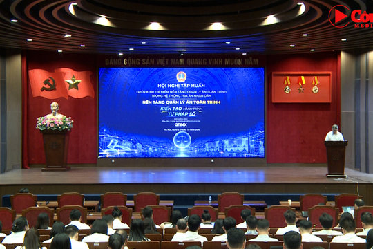 Tập huấn triển khai thí điểm Nền tảng quản lý án toàn trình