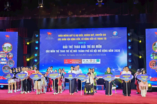 Giải Thể thao giải trí đa môn Hà Nội mở rộng 2026 quy tụ hơn 600 vận động viên tham dự
