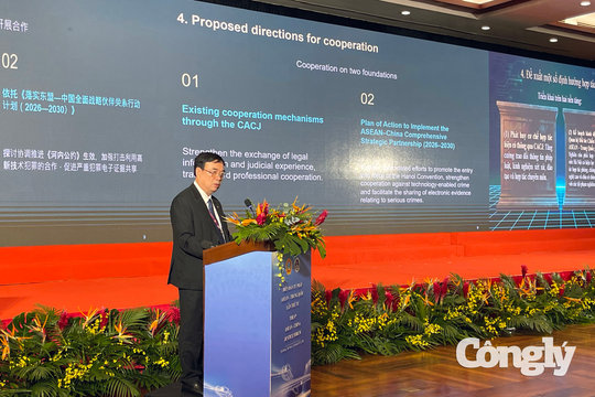 Tăng cường hợp tác tư pháp ASEAN - Trung Quốc trong kỷ nguyên số