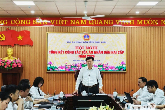 TAND tỉnh Điện Biên vượt nhiều chỉ tiêu công tác năm 2026