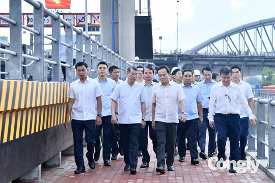 Thủ tướng Lê Minh Hưng kiểm tra dự án chống ngập ở TP.HCM
