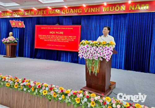 TAND tỉnh An Giang triển khai các Nghị quyết, Chỉ thị của Bộ Chính trị
