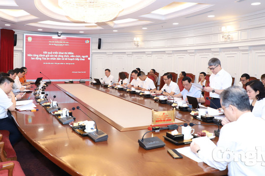 Đẩy nhanh đánh giá công - viên chức, người lao động số ngành Tòa án