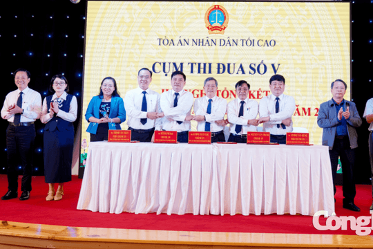 Hội nghị tổng kết công tác thi đua năm 2026 của Cụm thi đua số V - TAND