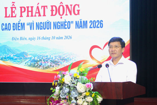 Điện Biên: Hơn 1,4 tỷ đồng đăng ký ủng hộ Quỹ Vì người nghèo năm 2026