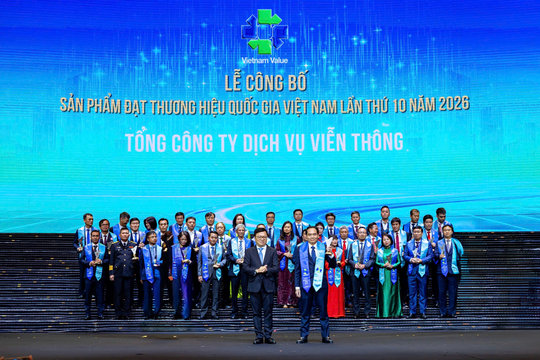 Ba dịch vụ của VNPT được vinh danh Thương hiệu quốc gia Việt Nam 2026