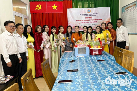 TAND khu vực 7 - Cần Thơ họp mặt kỷ niệm Ngày Phụ nữ Việt Nam 20/10