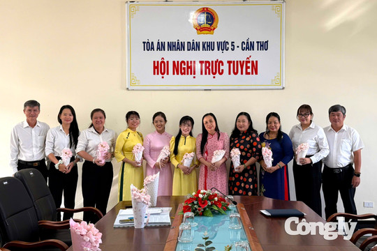 TAND khu vực 5 - Cần Thơ họp mặt kỷ niệm 96 năm Ngày thành lập Hội LHPN Việt Nam