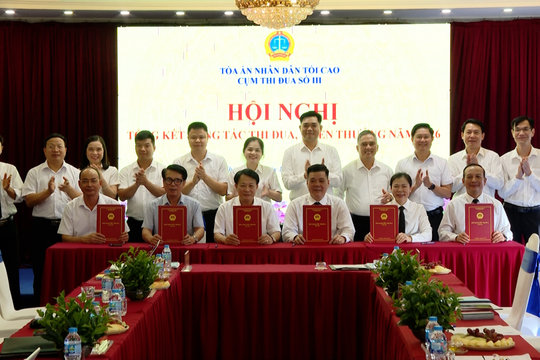 Cụm thi đua số III TAND phát huy tinh thần thi đua “Vì công lý”