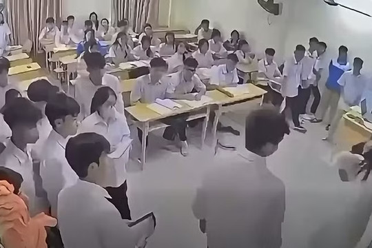 Vụ học sinh đánh cô giáo: Đã xác định mức độ thương tích