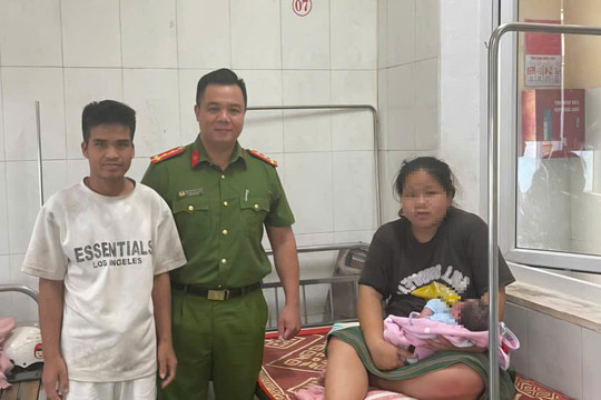 Đại úy công an hỗ trợ sản phụ sinh con trên đường đến cơ sở y tế
