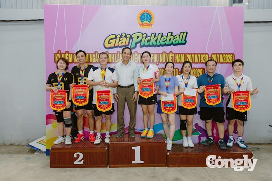Sôi nổi Hội thao Pickleball TAND tỉnh Cà Mau năm 2026