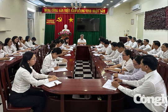 Đẩy mạnh tháo gỡ án tồn và siết chặt kỷ cương