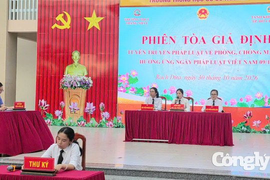 Phiên tòa giả định, bài học cảnh tỉnh hiểm họa về ma túy