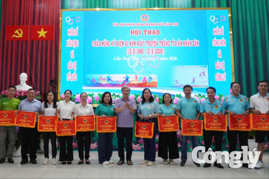 TAND hai cấp TP Cần Thơ tổ chức Hội thao chào mừng 81 năm Ngày truyền thống TAND