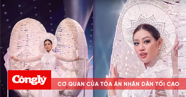 Đêm thi Quốc phục Miss Universe Khánh Vân trình diễn Kén Em với cú xoay  catwalk gây sốt loạt Hoa hậu gặp sự cố sân khấu