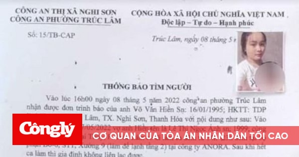 Tìm kiếm nữ công nhân mất tích bí ẩn - congly.vn