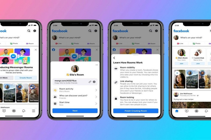Tính năng Messenger Rooms cho phép 50 người tham gia trong một cuộc gọi