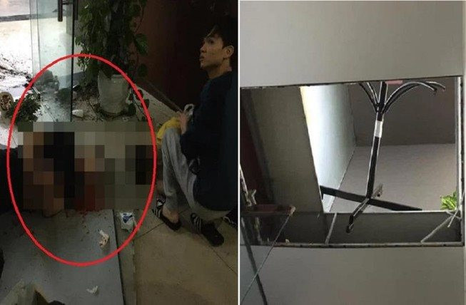 Đôi nam nữ bị thương nặng vì trần nhà chung cư bị thủng