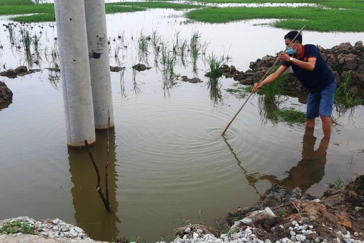Kết luận vụ 2 cháu bé đuối nước thương tâm dưới hố chôn cột điện
