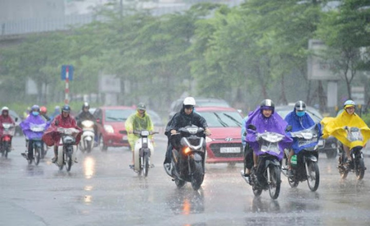 Ngày đầu kỳ nghỉ lễ 2/9, Bắc Bộ và Thủ đô Hà Nội có mưa rào và dông