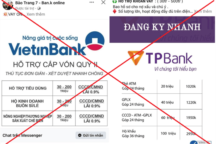 Bộ Công an cảnh báo thủ đoạn mạo danh ngân hàng cho vay trực tuyến lãi suất thấp để lừa đảo