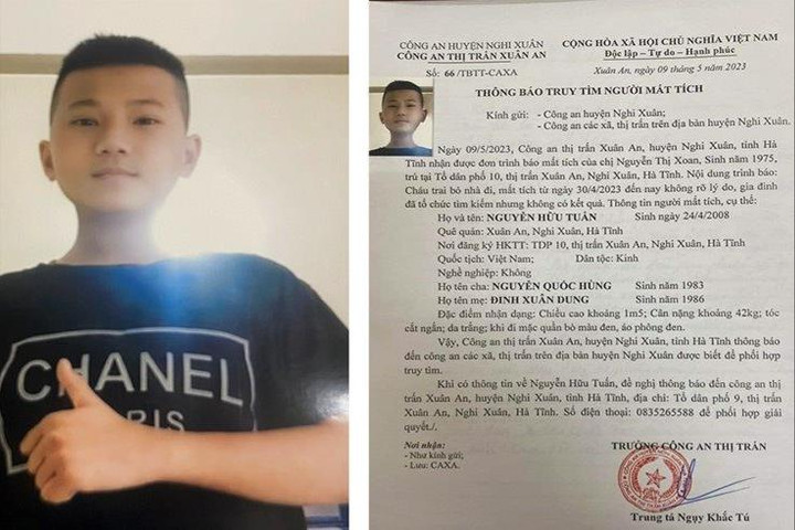 Phát thông báo tìm kiếm bé trai mất tích hơn 10 ngày